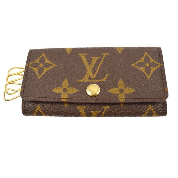 Louis Vuitton Monogram Multicles 4 Key Case M62631 Small Good RA0928 29584 - Picture 1 of 12
